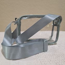 ThermoFlask Clarity Green & Clear Rectangle Stadium Concert Purse Crossbody Bag Purse - Please Read Description 