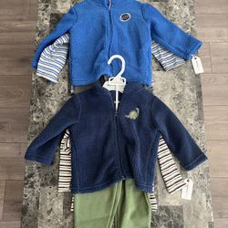 (2) Boy’s 18mo Sweater Shirt and Pants Set Brand New W/Tags!!! 