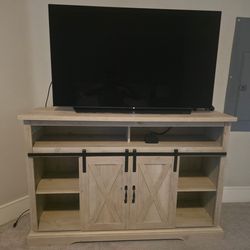 White Oak Media Console  for TVs up to 58”