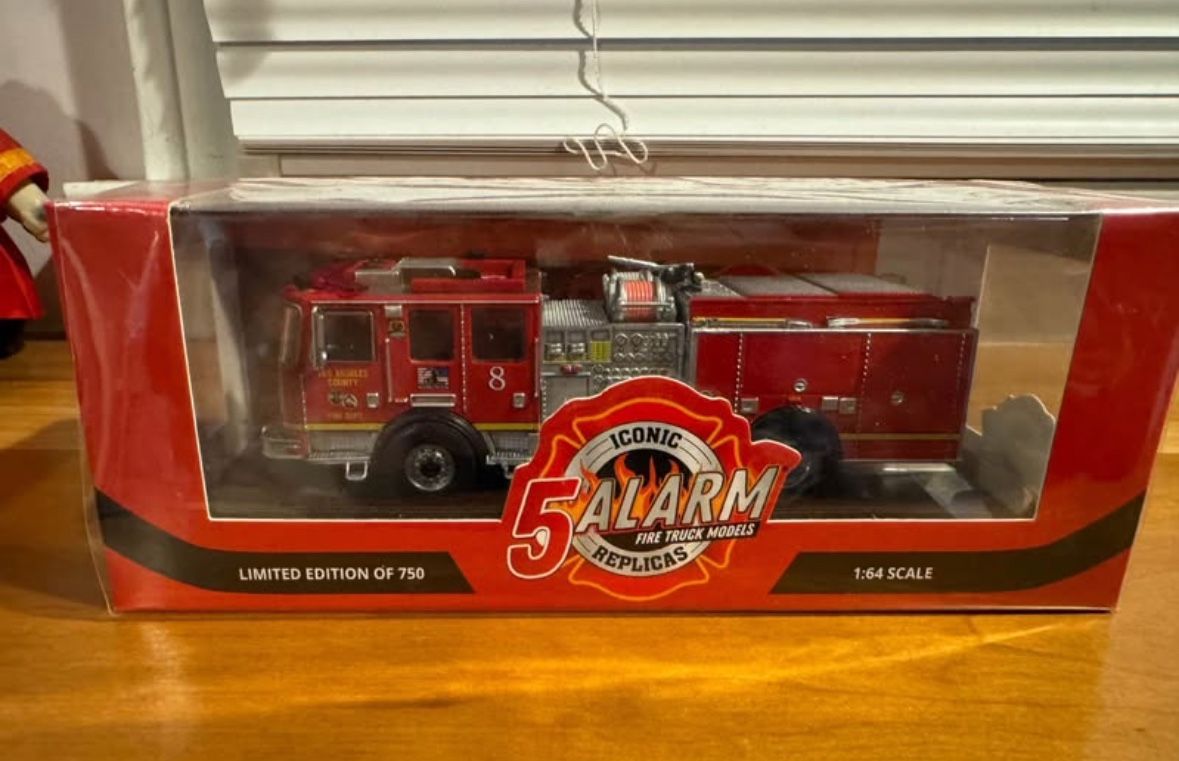Iconic Replicas LA County Fire Engine 8 1:64 Diecast New, $85 shipped to your U.S. address, Venmo, PayPal accepted, PM for details.