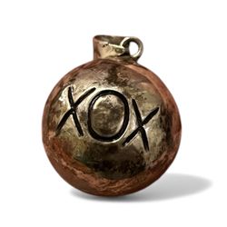 Vintage Sterling Silver XOX Harmony Jingle Bell Pendant