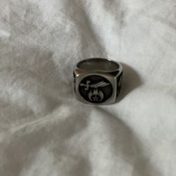 SHRINER NOBLE MASONIC RING CAMEL FEZ SZ 10-15