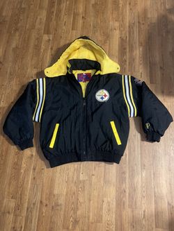 VTG Pro Player Pittsburgh Steelers Puffer Jacket, Size: XL
