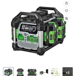 New Ego Power Supply w/4 56v 5 Ah Batteries 