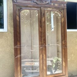 ARMOIRE With Glass Shelves 