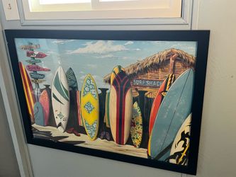 California beach and surf decor. 12 pieces