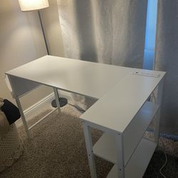 White Office Computer Desk