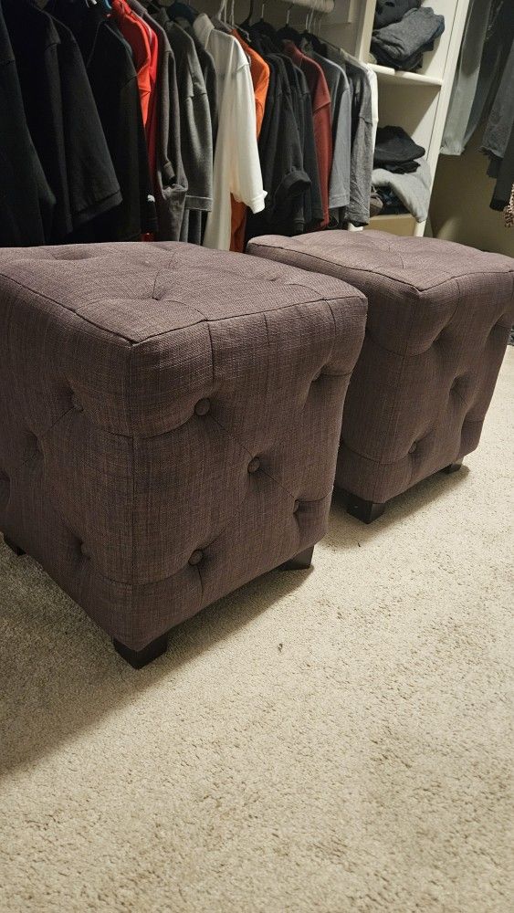 Purple Ottoman Stool