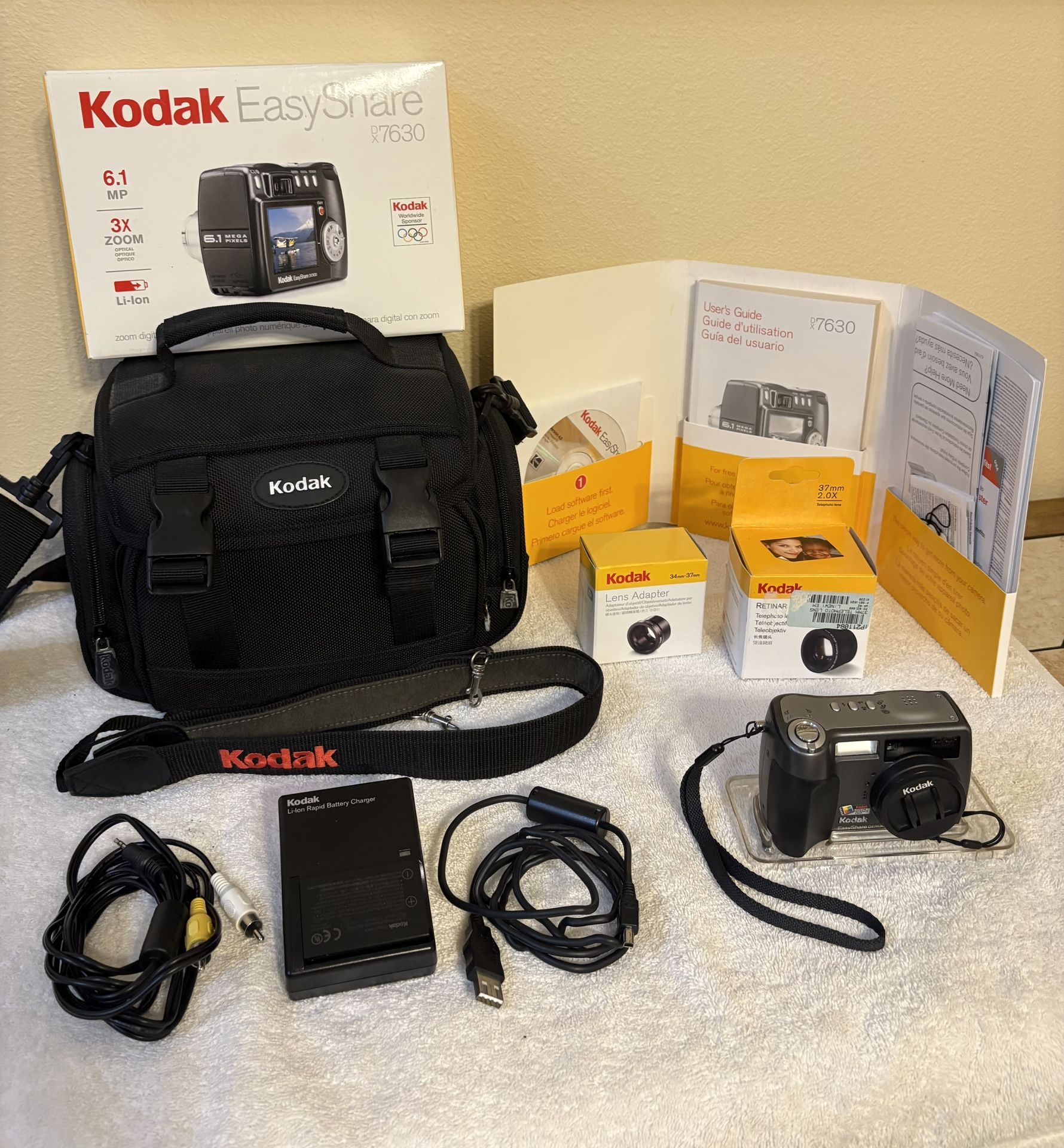 Kodak Easy Share Camera DX7630 W/Accessories In Box