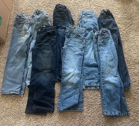 Boys size 7 jeans & Robe