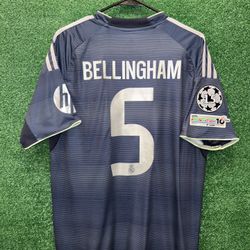 Jersey De Fútbol , Real Madrid 2025-26 Vistante, Bellingham #5