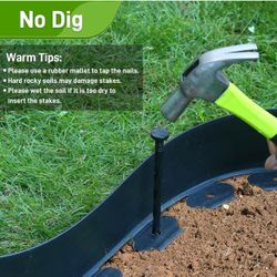 2 Inch x 100 FT Landscape Edging Kit Garden Edging Border