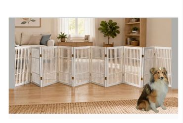 Freestanding, Wooden Pet Gate