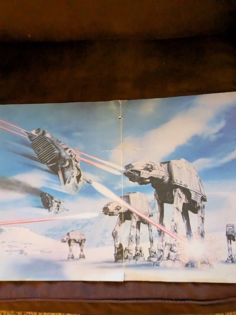 Star Wars Middle Calander Poster Vintage Original