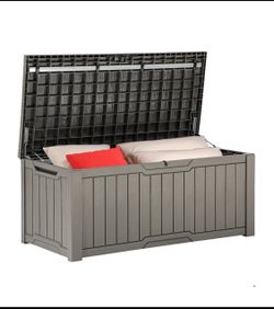 New Other YITAHOME 120 Gallon Outdoor Lockable Storage Deck Box, Light Brown