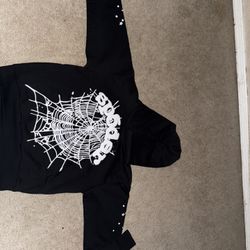 Black OG Web Sp5der Hoodie