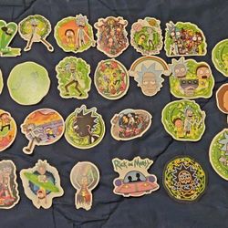 25 Rick And Morty Stickers 