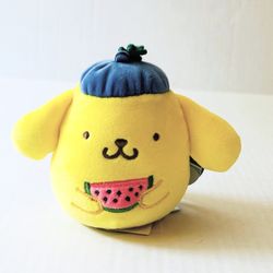 Squishmallows 3.5" 2025 Sanrio Hello Kitty & Friends Pompompurin With Watermelon