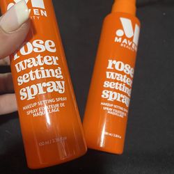 2  Maven Beauty Bottles Of Rose Water Setting Spray