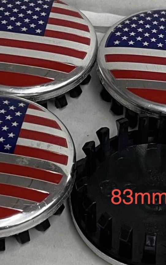 Each 83mm Custom Wheel Center Caps GMC Chevrolet..:.