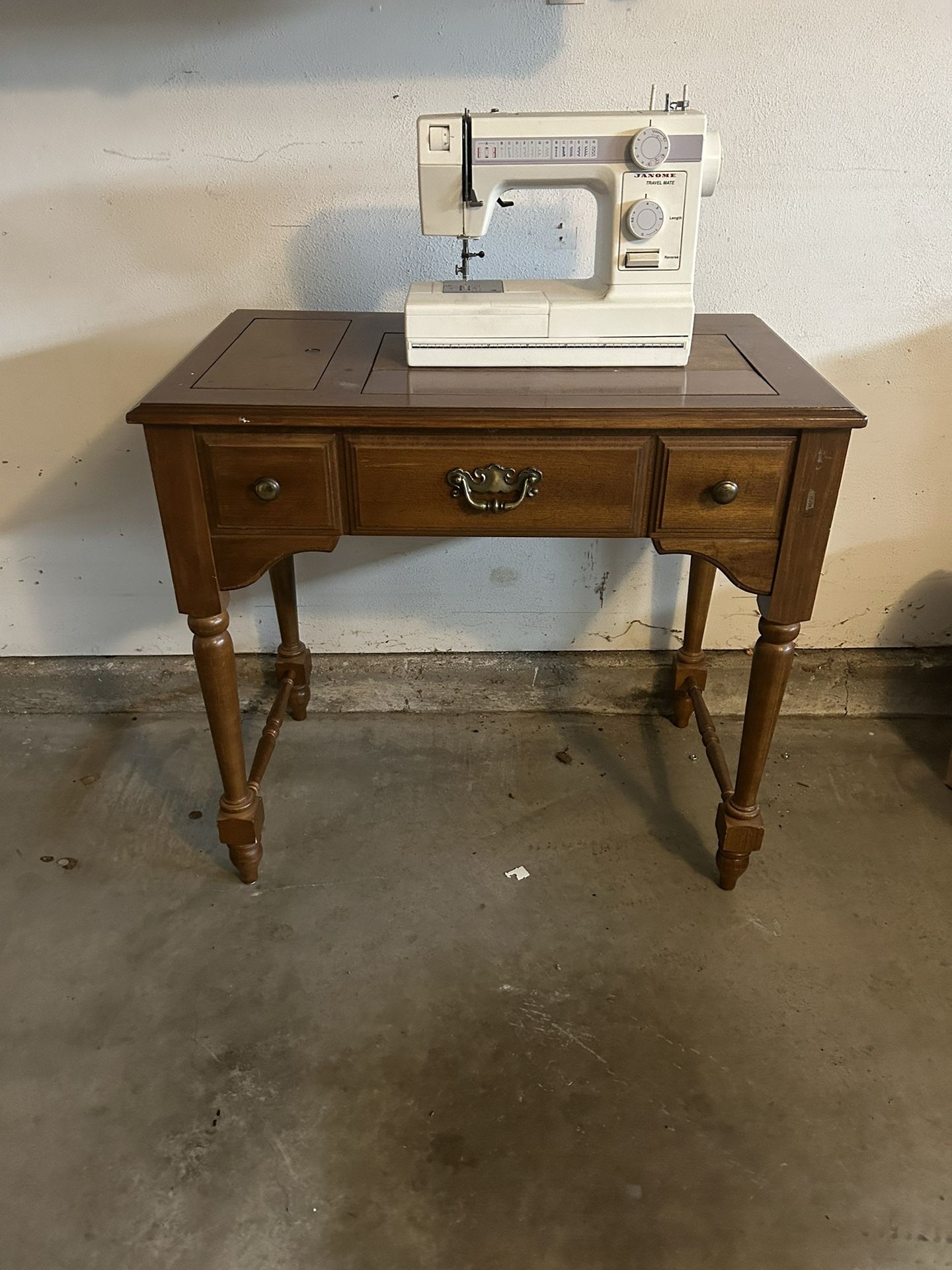 Sewing Machine and Table