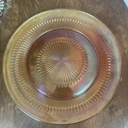 Vintage Carnival Glass Plate