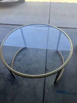 Living Room Glass Top Table 