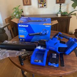 Kobalt 40V Max Leaf Blower Kit New In Box With Battery And Charger