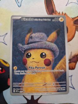 Pikachu with grey felt hat