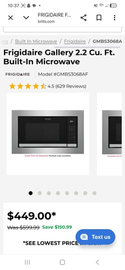 Fridgidair microwave