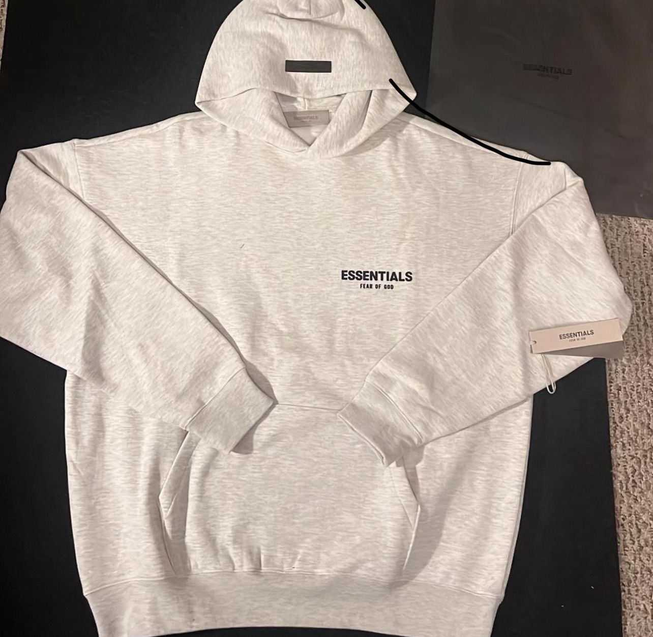 Oatmeal Grey Essentials Hoodie