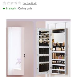 NEW SONGMICS 47.2" Full Length Jewelry Cabinet Armoire – Dark Brown (JJ C99BR