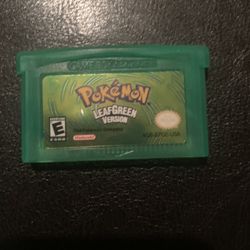 Pokémon Leaf Green Gameboy Game
