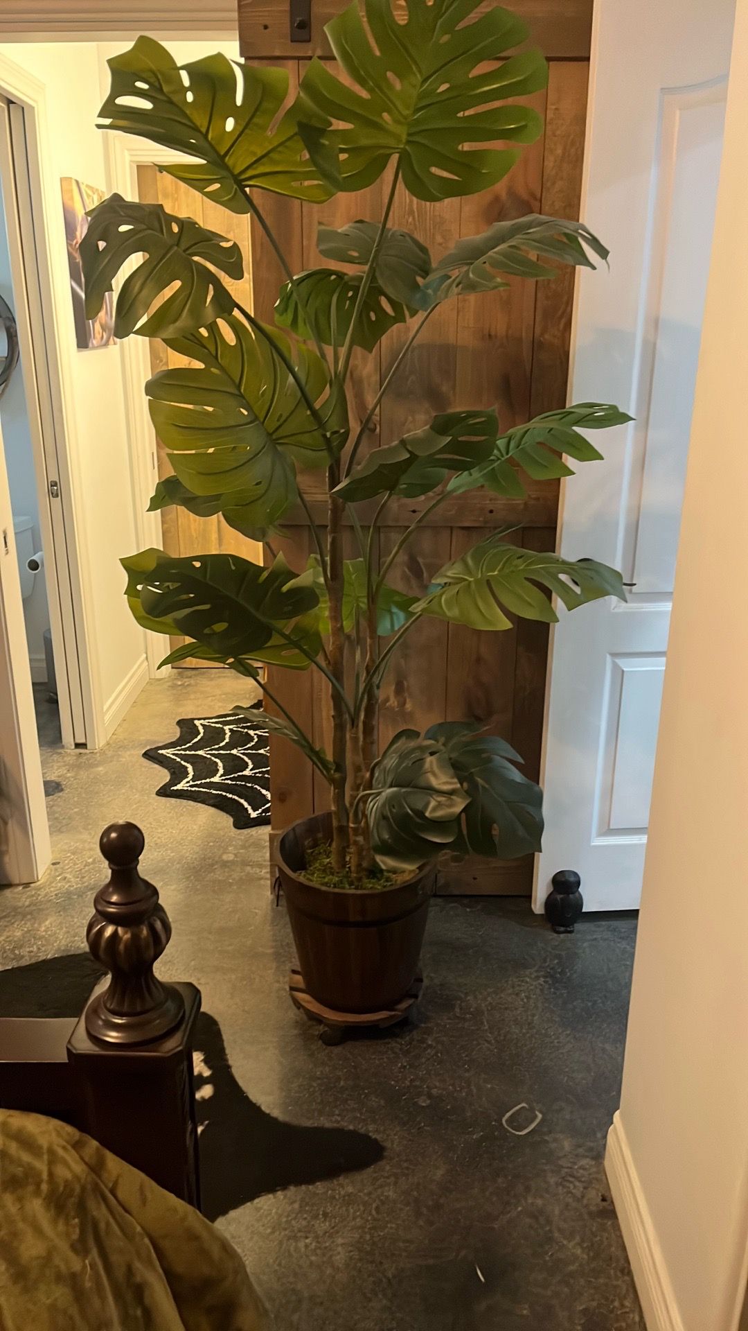 Artificial plant and pot and pot stand