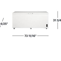 New Frigidaire - 19.8 Cu. Ft. Chest Freezer - White Model: FFCL2042AW