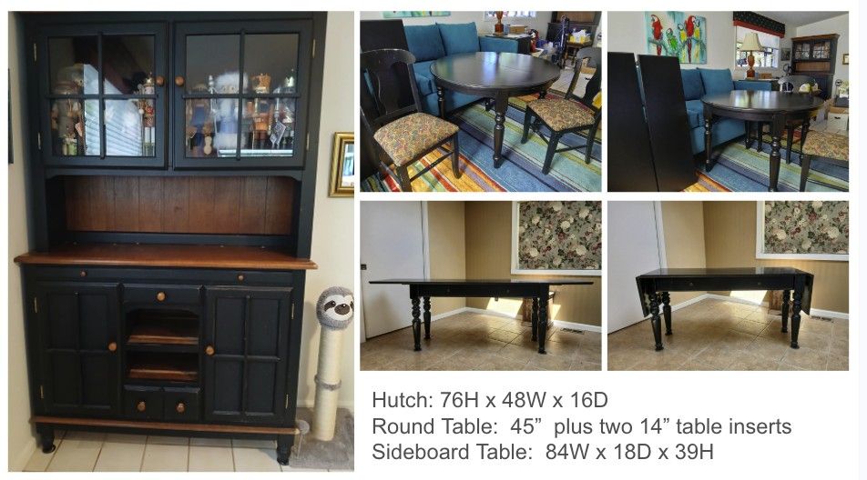 Quality Wood Dining Room Furniture Suite