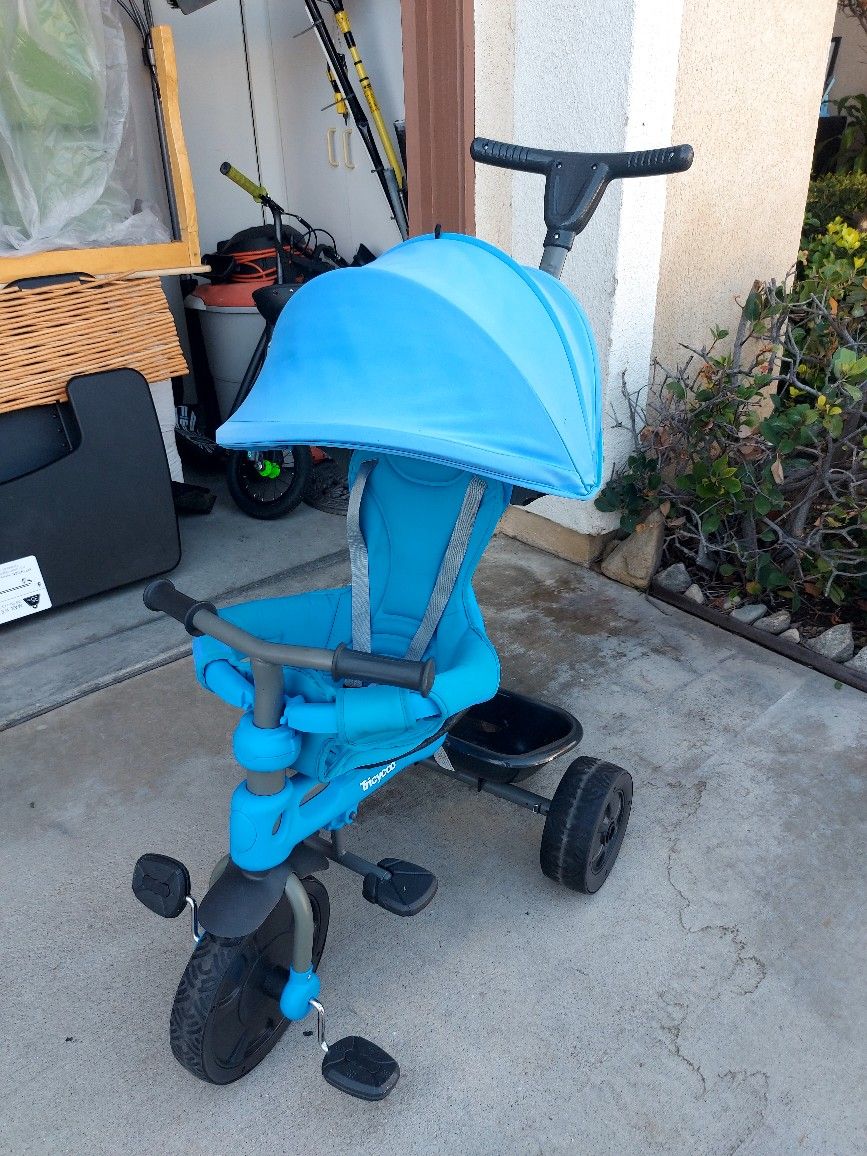 4 In 1 Tricycle Stroll N Strike Push Car Ride On Car Bike