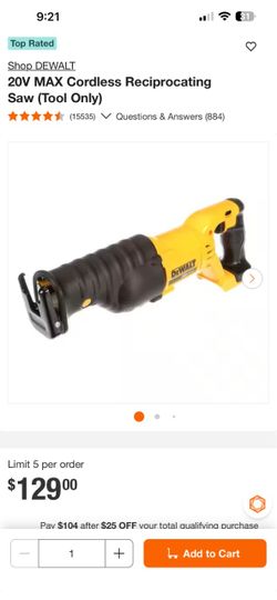 Dewalt 20v reciprocating saw