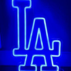LOS ANGELES DODGERS SIGN BLUE 15x10