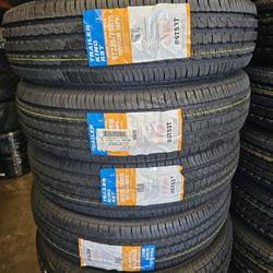 New 4x Set 225/75R15 Trailer Tire Rv Camper Toy Hauler 10 Ply Llanta Nueva Para Traila 225-75-15 