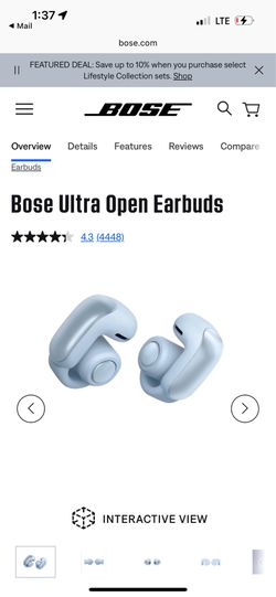 Bose ultra light earbuds new in box