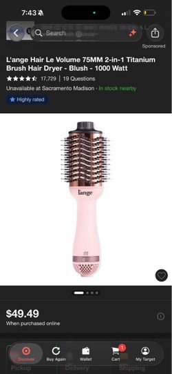 Lange brush air dryer for any hair type