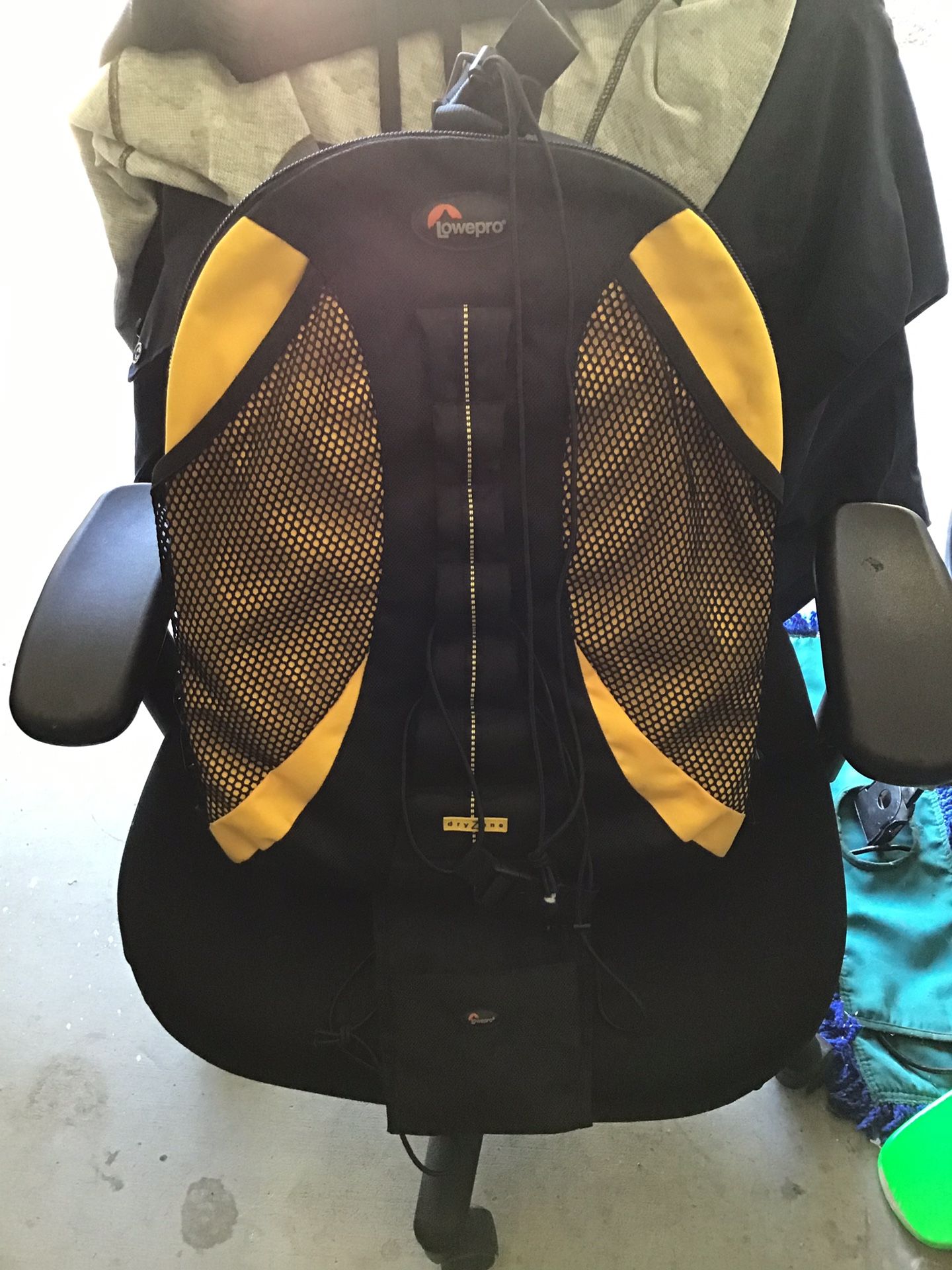 Low pro waterproof camera and hiking pack pack