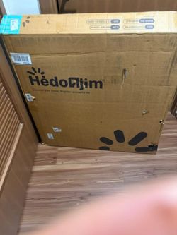 New, In Box Beautiful Wood Coffee Table with lights