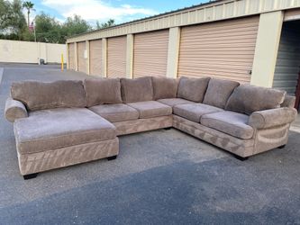 Dark gray sectional 11ft x 8ft