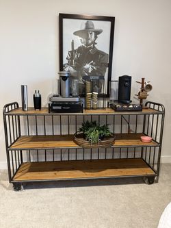 Wooden/Metal Barcart
