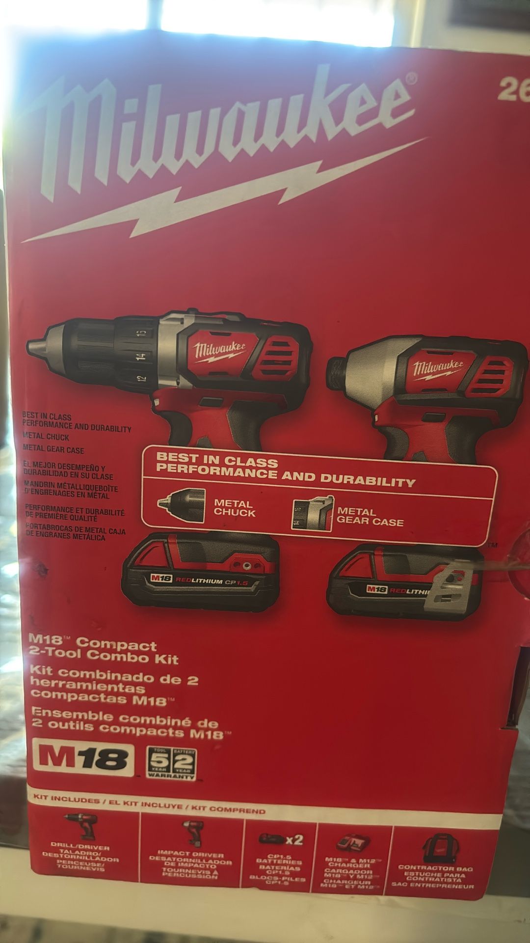 Milwaukee Drill Combo New