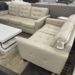 Leather Sofa & Leather Love Seat On Sale