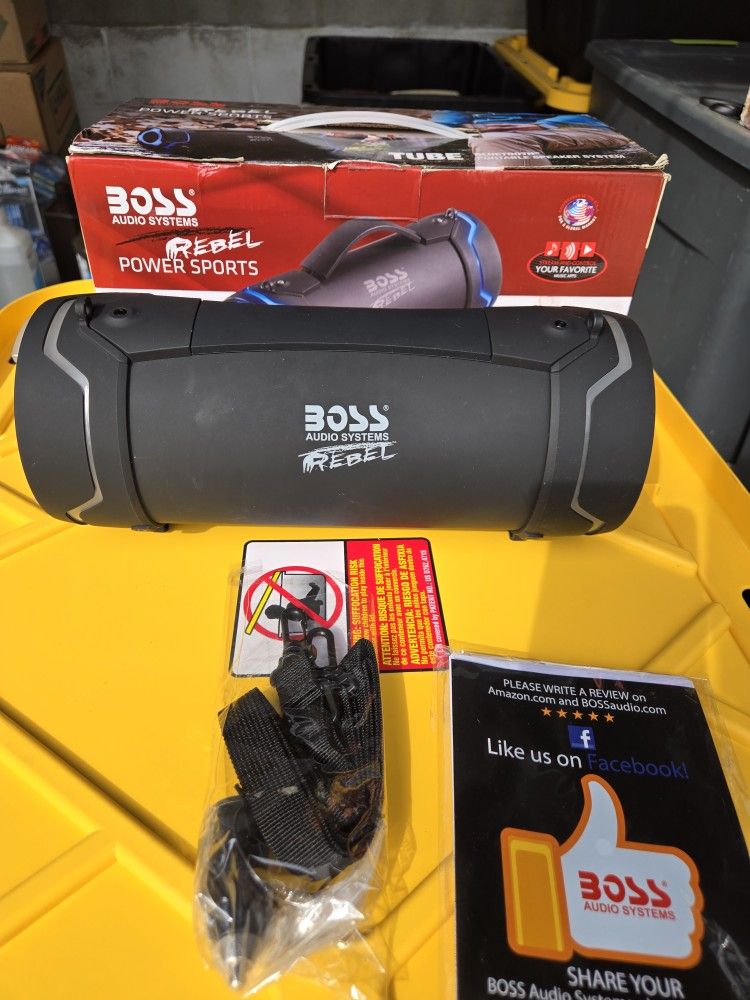 π BOSS Audio Systems Rebel Power Sports Bluetooth Speaker β Portable, Rugged, Loud