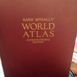 1929 World Atlas International Edition Rare Book